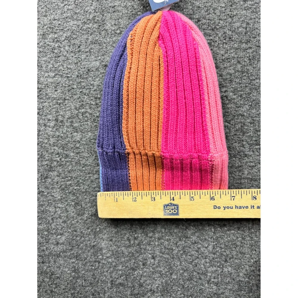 OshKosh Beanie Toddler 2T/4T Multi-Color Ribbed Fleece Lined Winter Hat